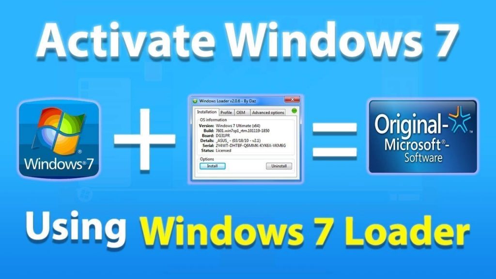 windows 7 activator free download for 32 bit & 64 bit