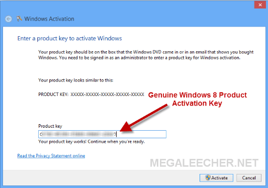 windows 8 product key